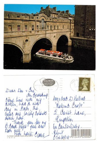 Vintage postcard pulteney - vintage,