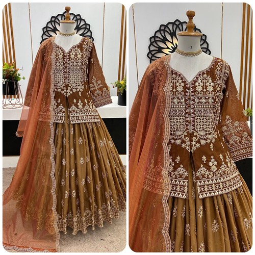 Lehnga choli party wear - lehnga,
