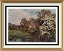 Original Lithograph 1929 Old