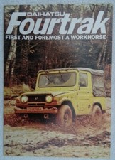 Daihatsu Fourtrak brochure 1982 -SWB Soft/Hard Top,Riviera,LWB Pick-Up,Tipper,Ha