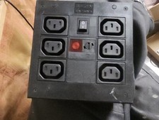 IEC C13 6 Gang Power Distribution Unit, 10A, 250 V ac, Fused