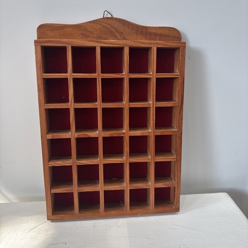 Vintage wooden rectangle curio - vintage,