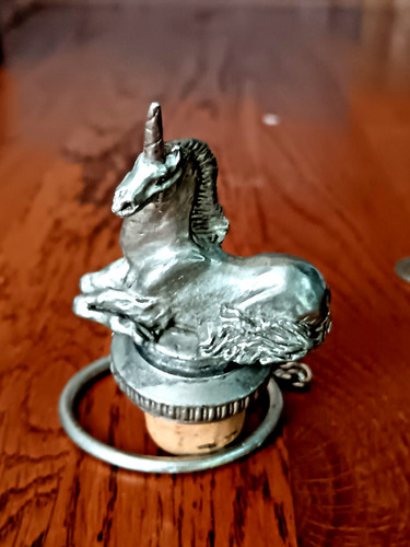 Vintage metal unicorn - vintage, and