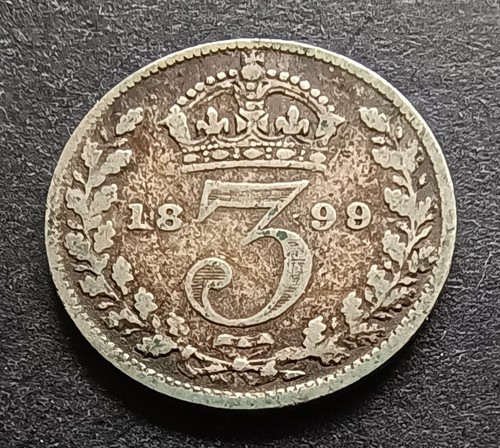 1899 silver threepence - 1899,