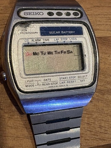 Vintage seiko a156 5000 solar - vintage,