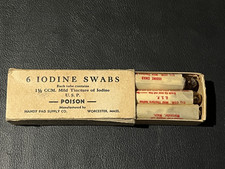 WW2 US 6 Iodine Swabs Oct. 10