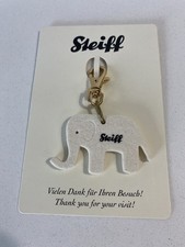 Steiff Promotional Event Elephant Keyring Cream Felt