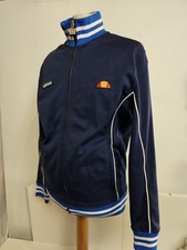 Ellesse Milano Track Jacket Mens Football Causal Terrace 80s Wear Top UK Sm 