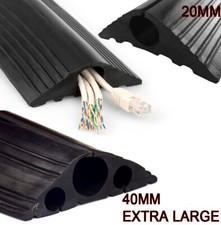 Heavy Duty Rubber and PVC Floor Cable Protectors - Multiple Sizes and Colours Av