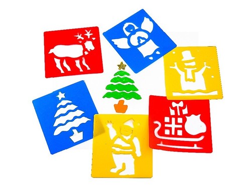 Christmas stencils reusable - christmas,
