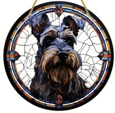 SCHNAUZER Dog LARGE SUNCATCHER