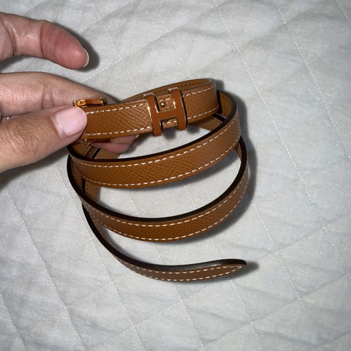 Hermes click belt - click, gold