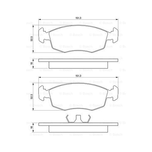 Brake pads set - for, ford