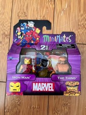 MARVEL AVENGERS MINIMATES SERIES IRON MAN & THE THING MINI TOY ACTION FIGURE SET
