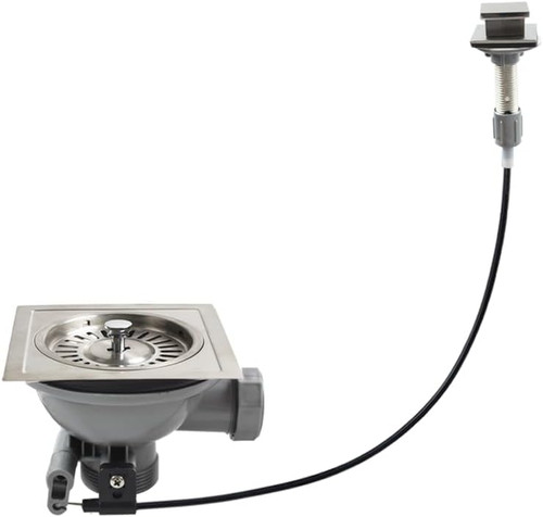 Square strainer basket waste - square,