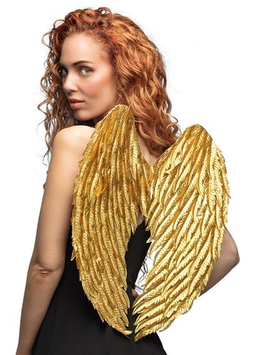 Metallic gold feather effect - metallic,