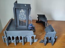 28mm MDF gothic ruins terrain