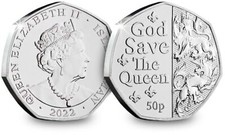 Isle of Man 2022 Platinum Jubilee - God Save The Queen 50p