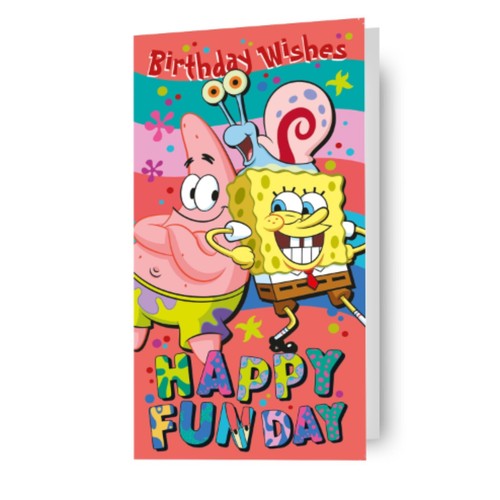 Birthday card spongebob square - spongebob,