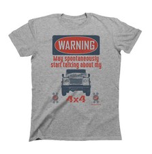 Mens Warning 4x4 Land Rover