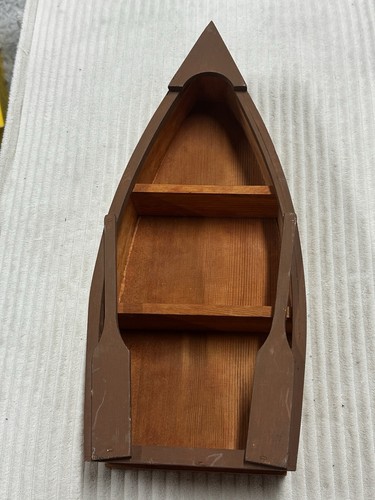Rustic canoe knick knack wall - rustic,