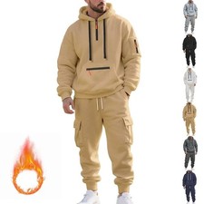Mens Tracksuit Set Fleece