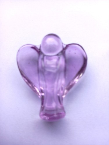 Lilac glass pocket - pocket, angel
