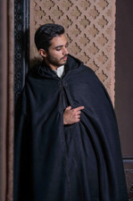Men's Black Wool Moroccan