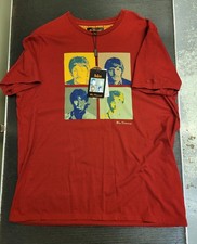BEN SHERMAN LTD ED The Beatles Red T-Shirt size XXL New condition: with Tags!