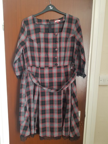 Joe browns tartan check skater - check,