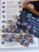 Rune Stones in Pouch with Paperwork
