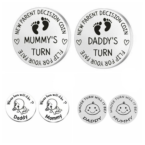 Newborn parent decision - parent, coin
