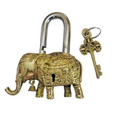 Antique Padlock Brass Hand