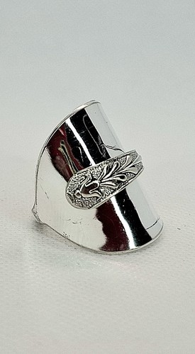 Spoon saddle ring silver - spoon, ring.