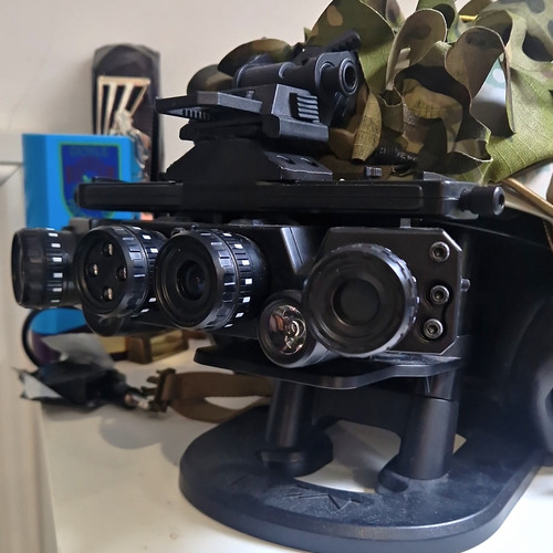 Black night vision - vision,, helmet