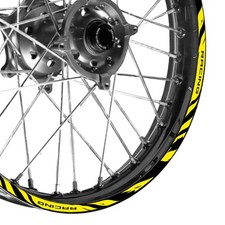 For HONDA CRF 250L 13-20 19 18 Wheel Stickers Rim 21" 18" Dirt Bike W02B Yellow