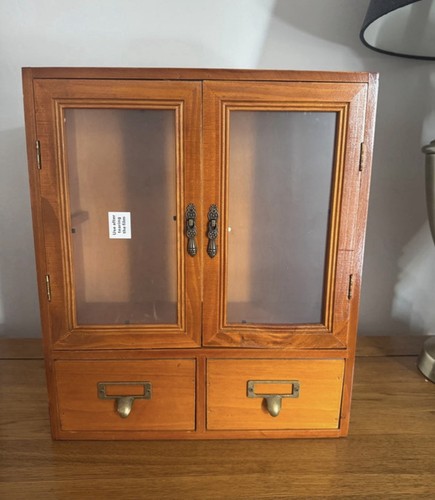 Wooden display cabinet glass - display,