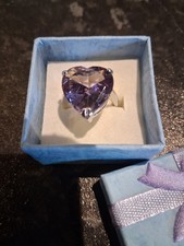 Large Heart Shaped Amethyst