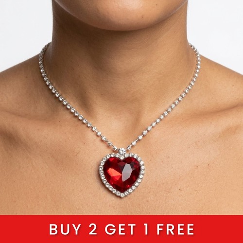 Elegant red heart crystal - heart,