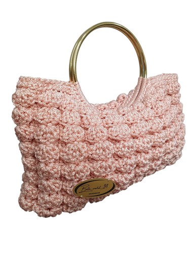 Handmade baby pink crochet - pink,