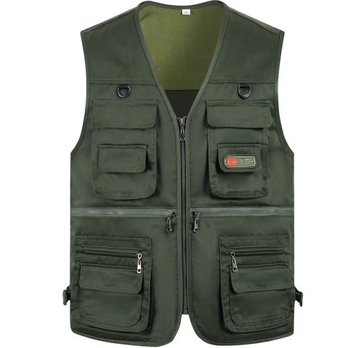 Men multi pockets vest - men,