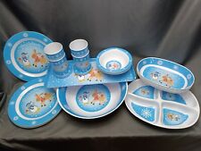 24 Piece Christmas Melamine Plastic Dinner Set Plates Cups Bowls Buffet Nibble