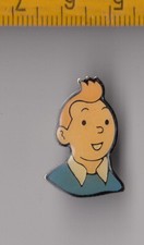 TINTIN pin badge Head Blue Kuifje Comic Book