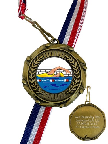 Swimming 45mm combo - medal, &
