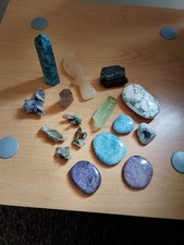 Crystal Bundle Joblot Pre-owned Collection Lepidolite Howlite Calcite