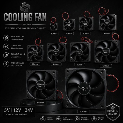 Cooling fan 12v - dc,