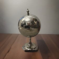 WORLD GLOBE Polished Rotating
