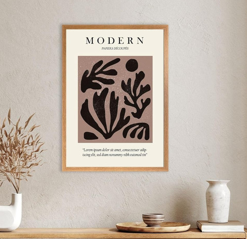 50x70cm oak effect poster - oak,