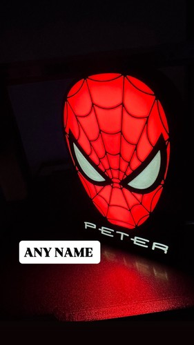 Personalised spiderman light - personalised,