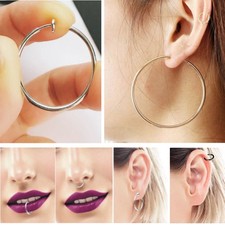 Pair clip on hoop - on,